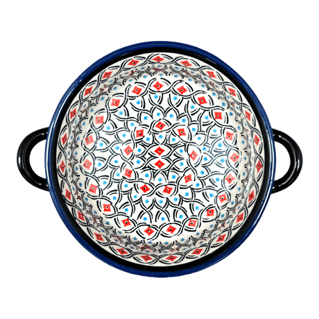 Dish, Stew, Round, 7.5" in "Beaded Turquoise" by Zaklady | Y1454A-DU203