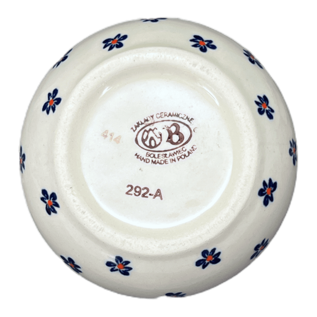 Butter Crock, 4.5" x 3.5" in "Falling Blue Daisies" by Zaklady | Y1512-A882A