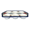 Polish Pottery Zaklady Muffin Pan (Floral Crescent) | Y1778-ART237 at PolishPotteryOutlet.com