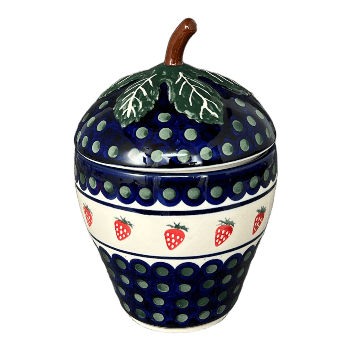 Canister, Strawberry, 8" in "Strawberry Dot" by Zaklady | Y1873-A310A