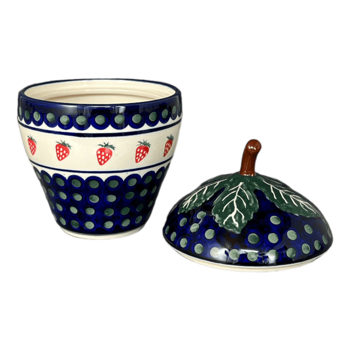 Canister, Strawberry, 8" in "Strawberry Dot" by Zaklady | Y1873-A310A