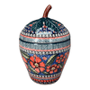 Polish Pottery Zaklady Strawberry Canister (Exotic Reds) | Y1873-ART150 at PolishPotteryOutlet.com