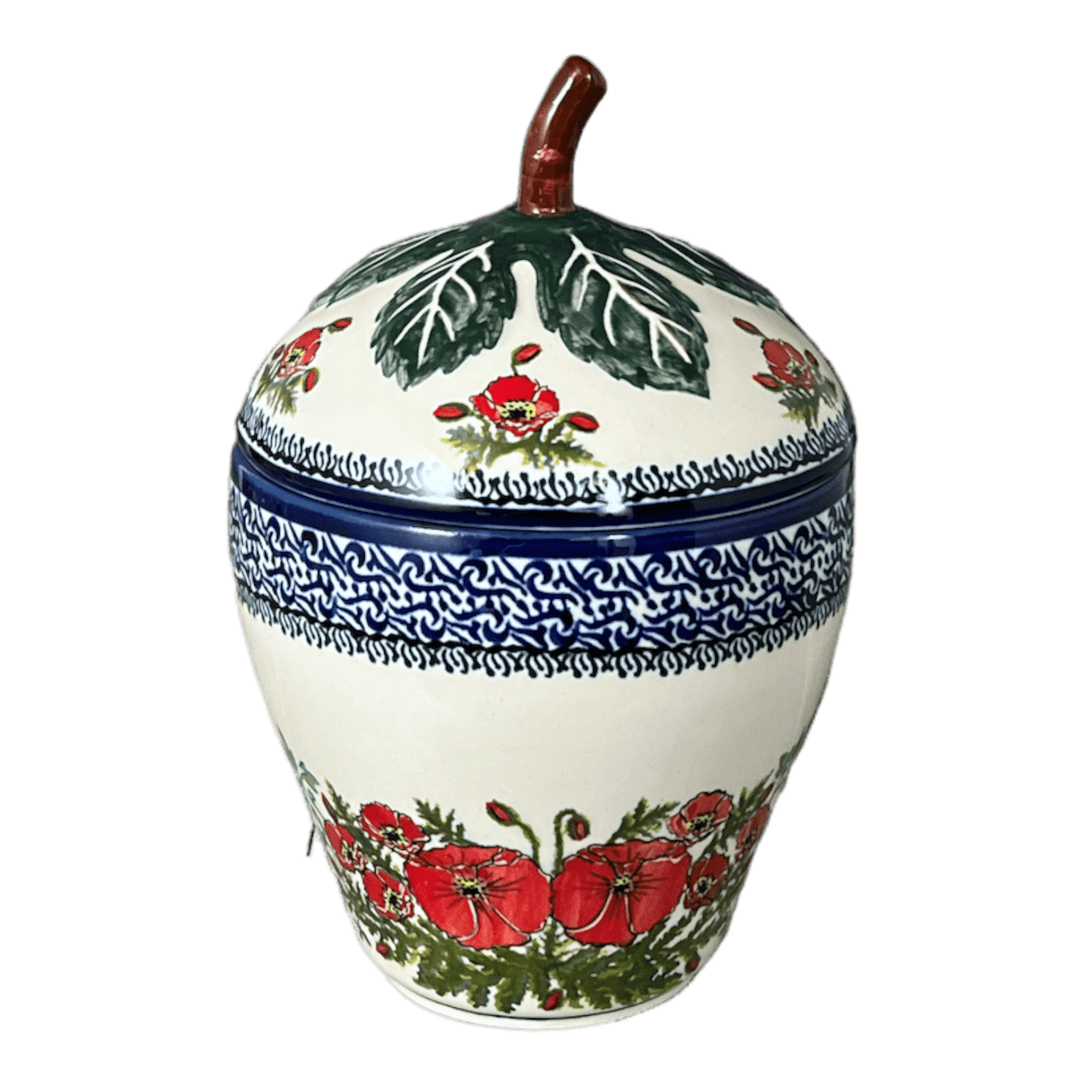 Canister, Strawberry, 8" in "Floral Crescent" by Zaklady | Y1873-ART237