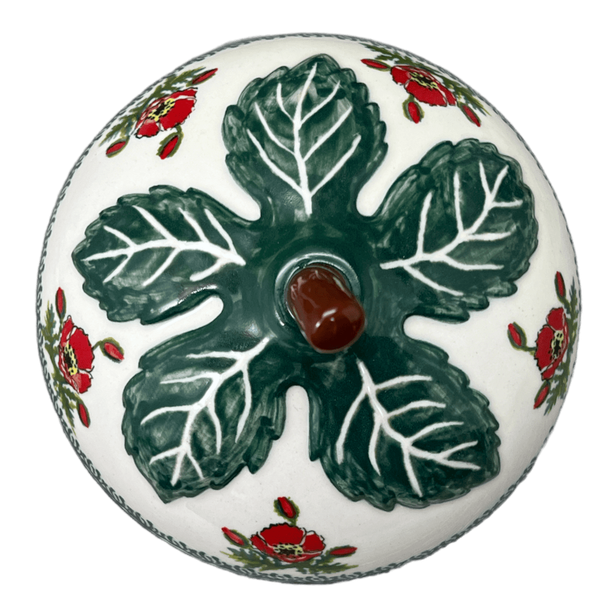 Canister, Strawberry, 8" in "Floral Crescent" by Zaklady | Y1873-ART237