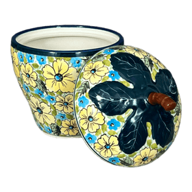 Polish Pottery Zaklady 8" Strawberry Canister (Sunny Meadow) | Y1873-ART332 Additional Image at PolishPotteryOutlet.com