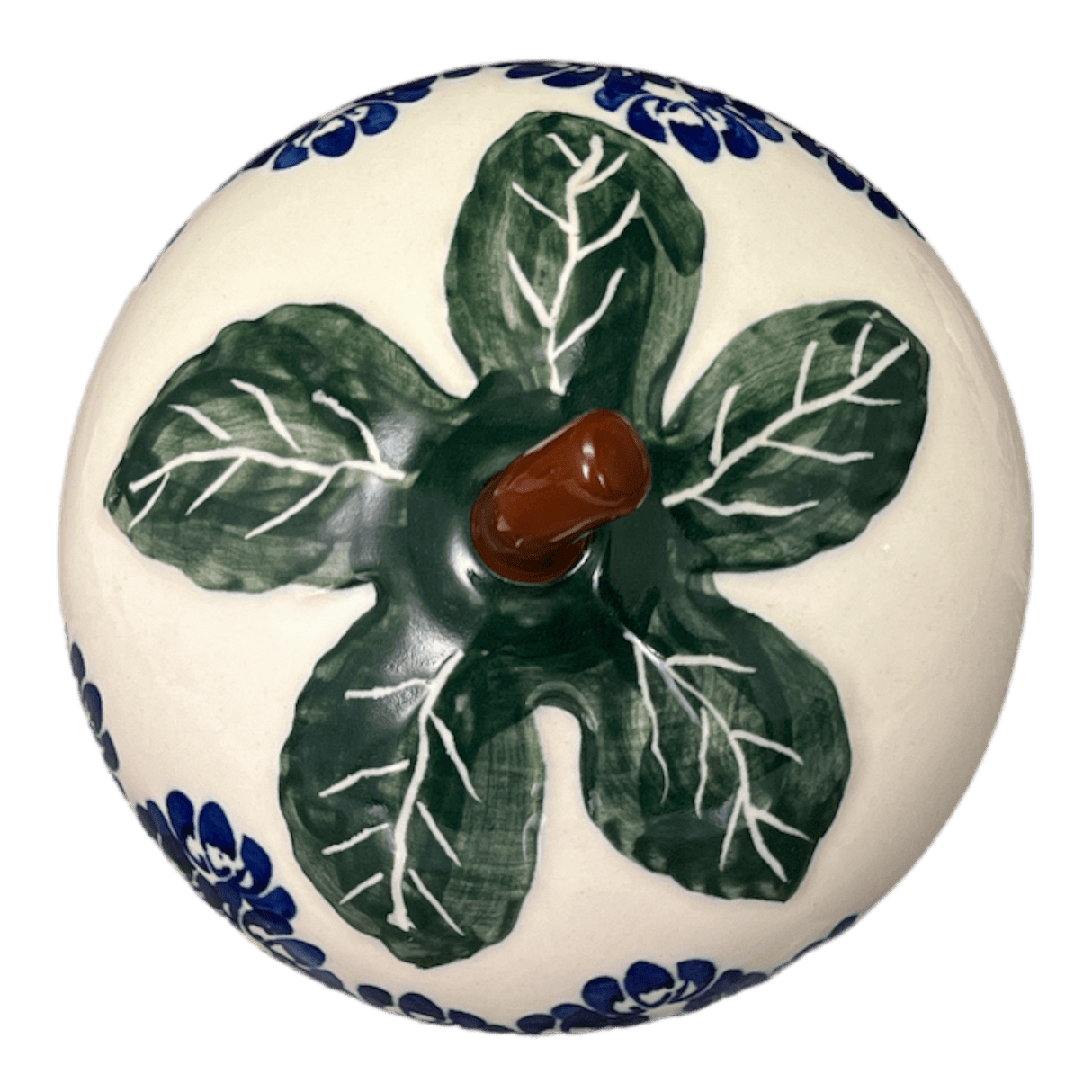 Canister, Strawberry, 8" in "Blue Floral Vines" by Zaklady | Y1873-D1210A