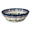 Polish Pottery Zaklady Scalloped 7" Bowl (Pansies in Bloom) | Y1892A-ART277 at PolishPotteryOutlet.com