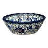 Polish Pottery Zaklady Scalloped 7" Bowl (Floral Explosion) | Y1892A-DU126 at PolishPotteryOutlet.com