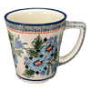 Polish Pottery Zaklady 14 oz. Tulip Mug (Julie's Garden) | Y1920-ART165 at PolishPotteryOutlet.com