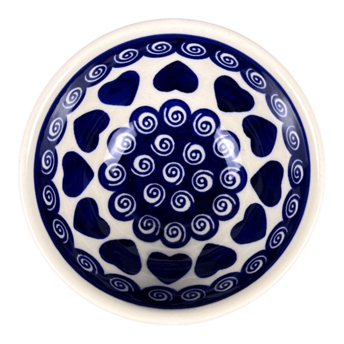 Bowl, Round, 4.5" in "Swirling Hearts" by Zaklady | Y1953A-D467