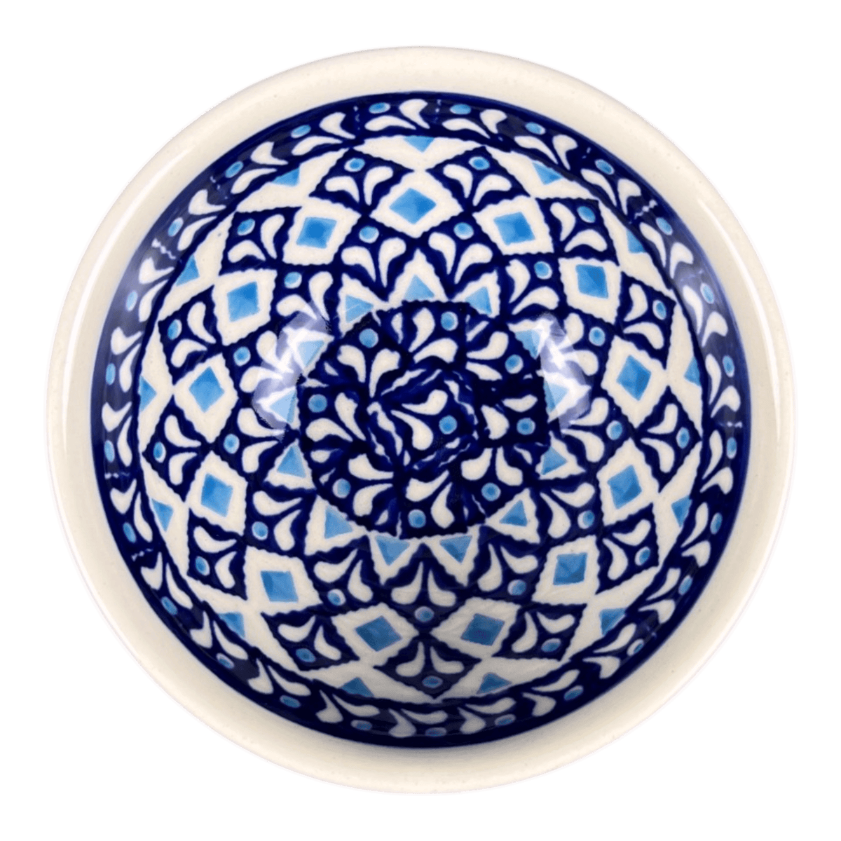 Bowl, Round, 4.5" in "Mosaic Blues" by Zaklady | Y1953A-D910