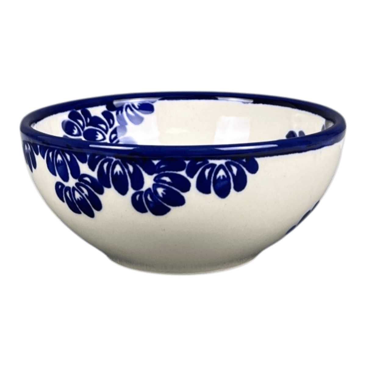 Bowl, Round, 5" in "Blue Floral Vines" by Zaklady | Y1954A-D1210A