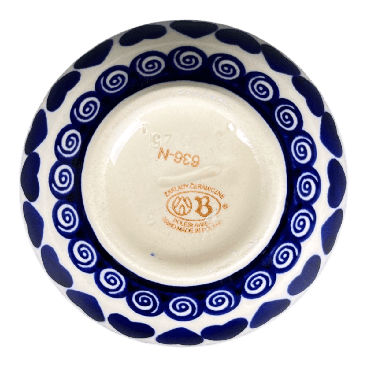 Bowl, Round, 5" in "Swirling Hearts" by Zaklady | Y1954A-D467