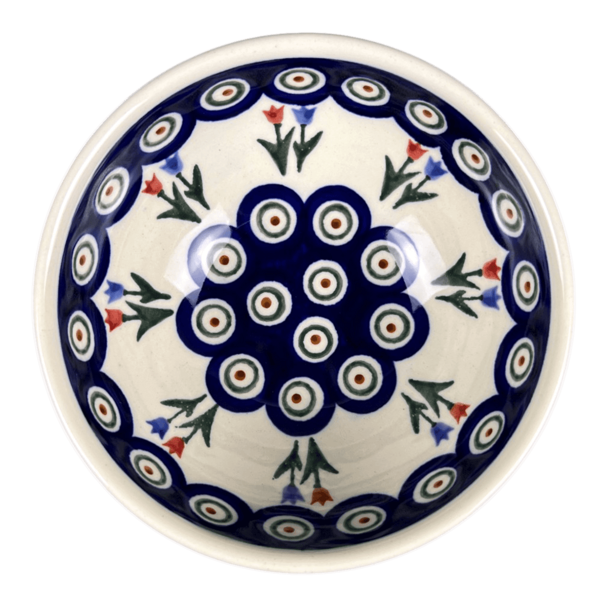 Bowl, Round, 5" in "Peacock Tulip Medley" by Zaklady | Y1954A-D809
