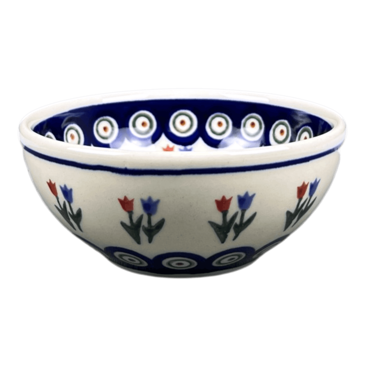 Bowl, Round, 5" in "Peacock Tulip Medley" by Zaklady | Y1954A-D809