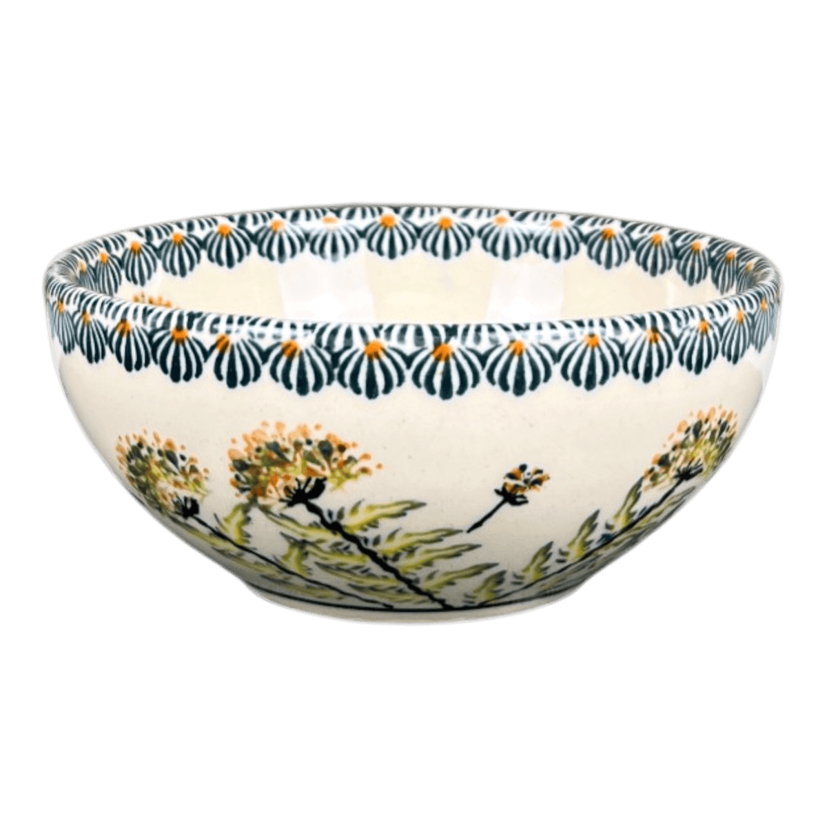 Bowl, Round, 5" in "Dandelions" by Zaklady | Y1954A-DU201