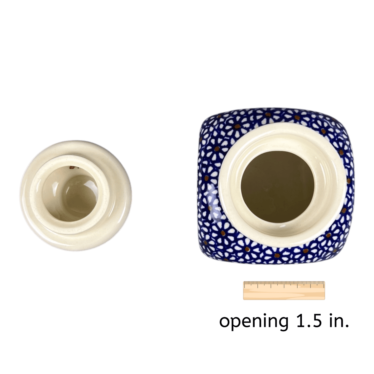 Canister, with Lid, 0.3 Liter in "Ditsy Daisies" by Zaklady | Y2000S-D120