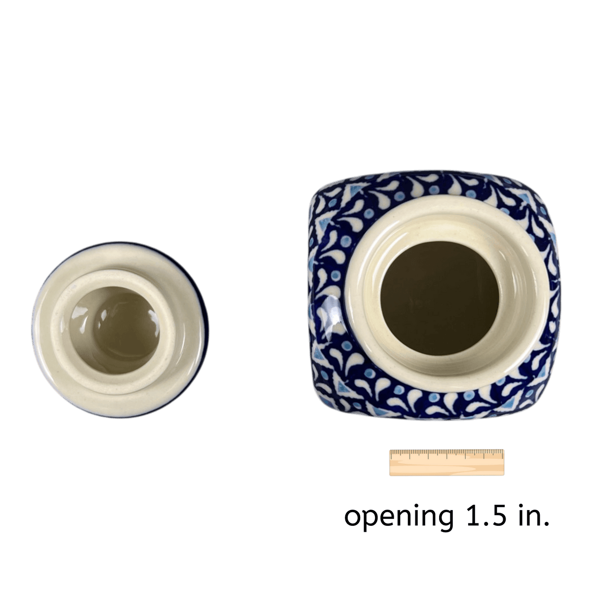 Canister, with Lid, 0.3 Liter in "Mosaic Blues" by Zaklady | Y2000S-D910