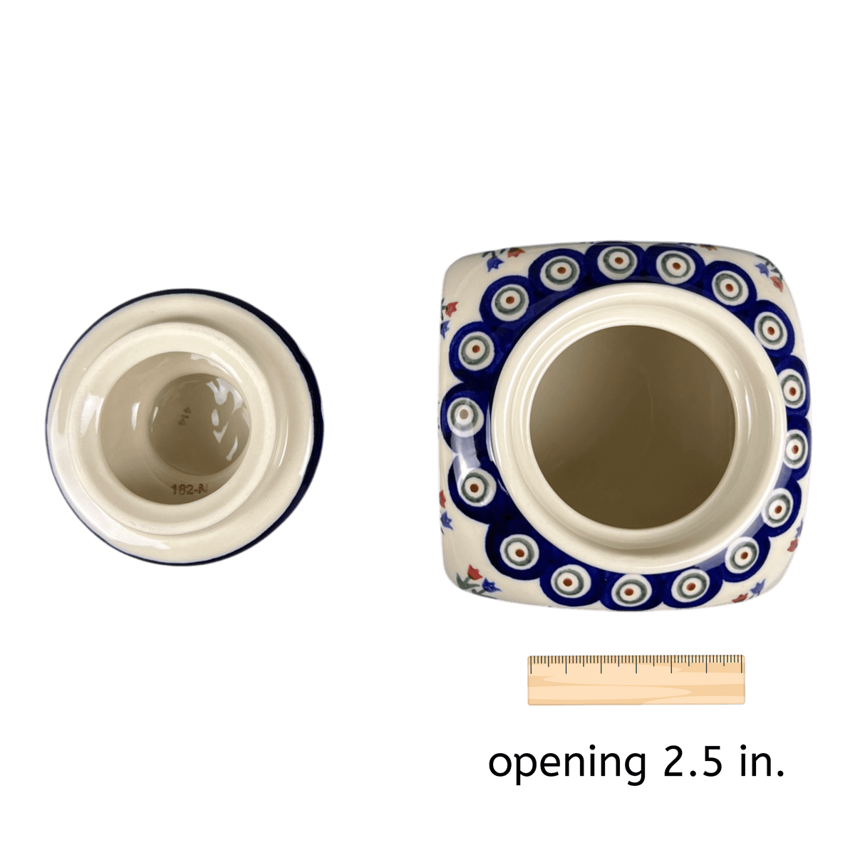 Canister, with Lid, 0.75 Liter, Zaklday (Y2001S) in "Peacock Tulip Medley" by Zaklady | Y2001S-D809