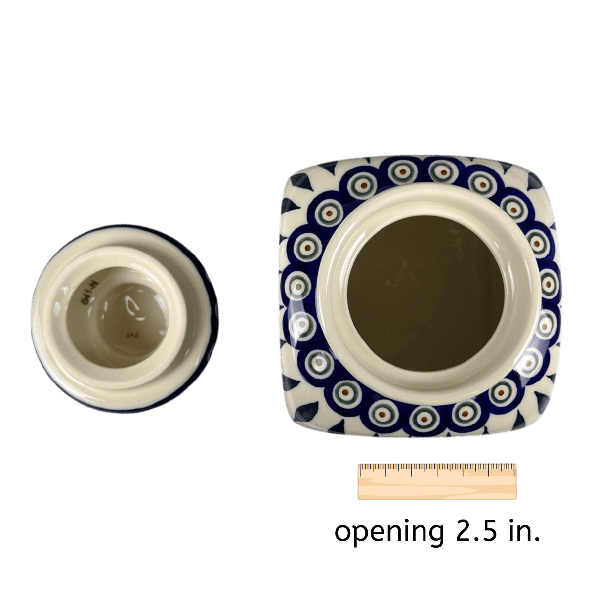 Canister, with Lid, 1.4 Liter, Zaklday (Y2002S) in "Peacock" by Zaklady | Y2002S-D56