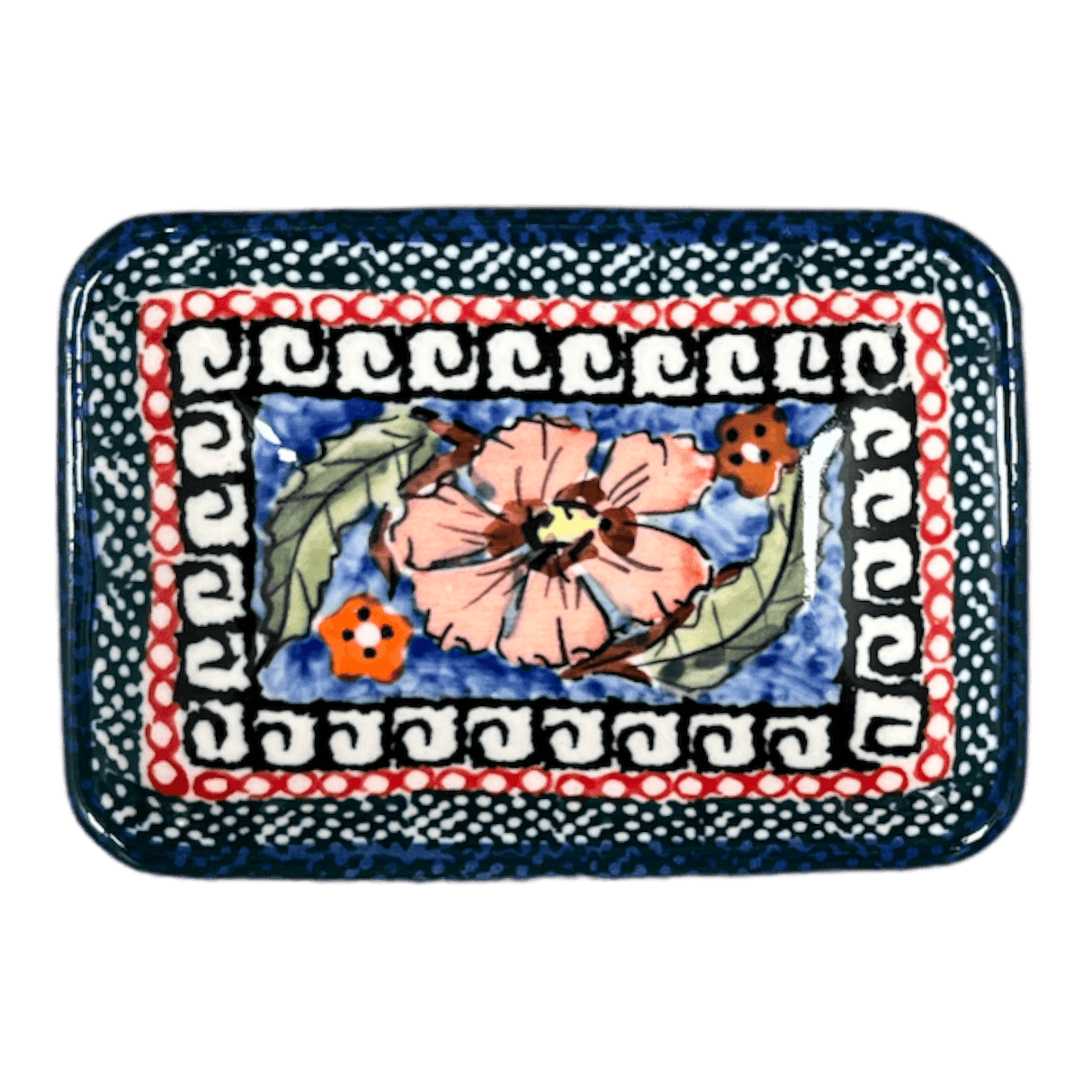 Sauce Dish, Rectangular, 3.75" x 2.75" Tiny in "Exotic Reds" by Zaklady | Y2024-ART150