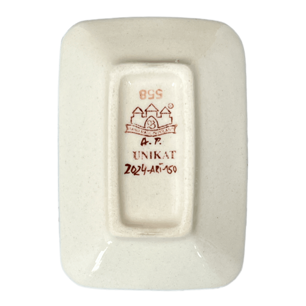 Sauce Dish, Rectangular, 3.75" x 2.75" Tiny in "Exotic Reds" by Zaklady | Y2024-ART150