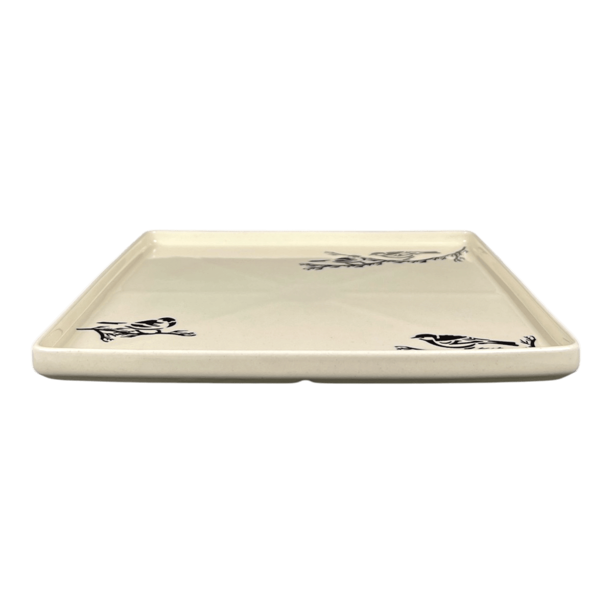 Tray, Square, 10.5" in "Birds on a Branch" by Zaklady | Y2101A-D1213