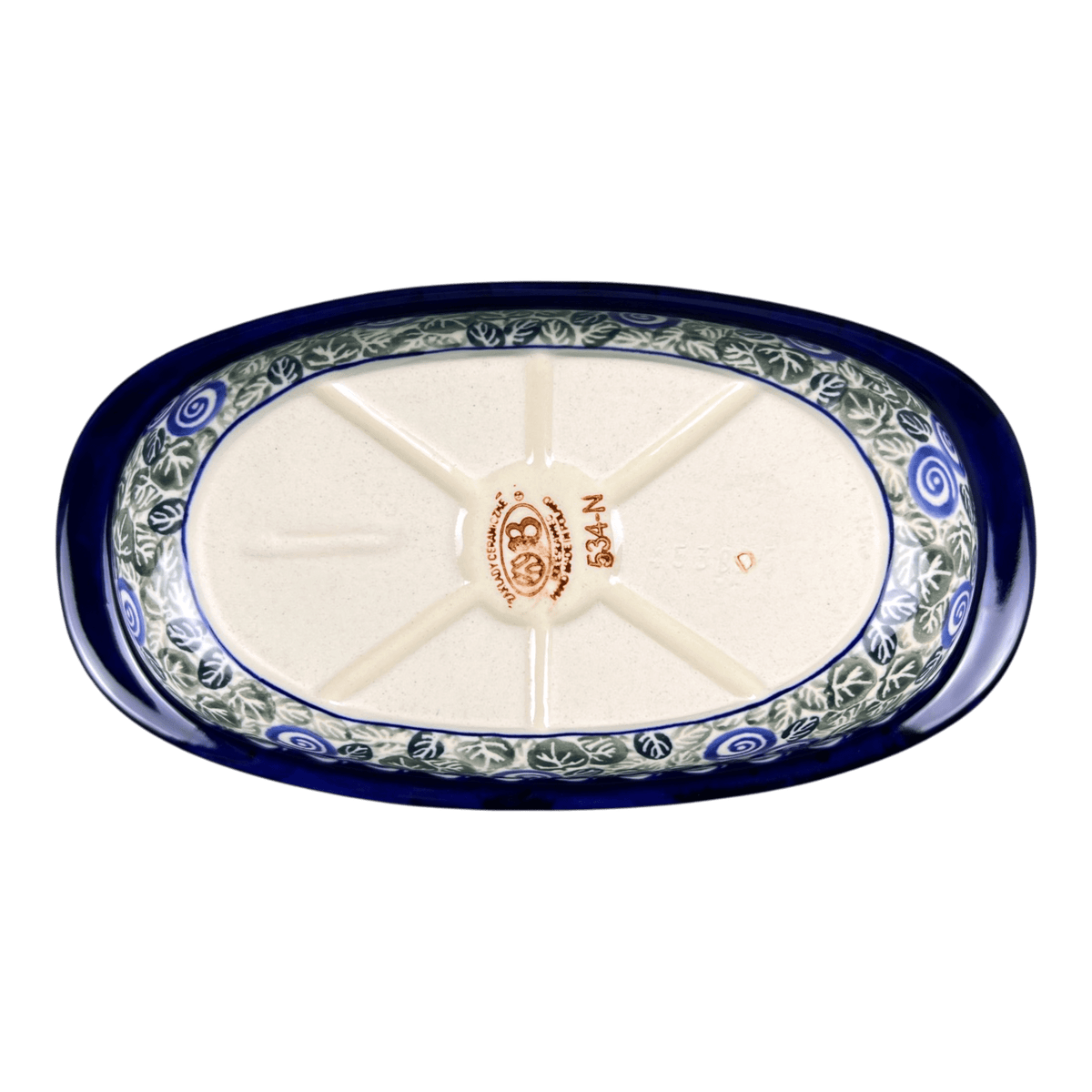 Baker, Oval, 9" x 4.5" in "Spring Swirl" by Zaklady | Y227A-A1073A