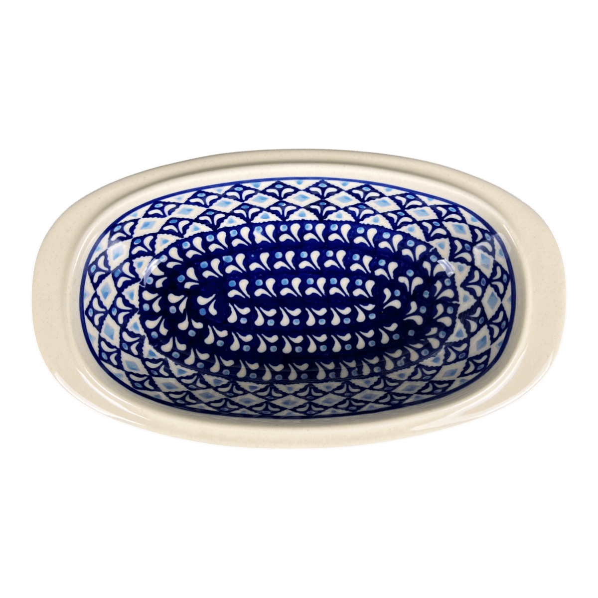Baker, Oval, 9" x 4.5" in "Mosaic Blues" by Zaklady | Y227A-D910