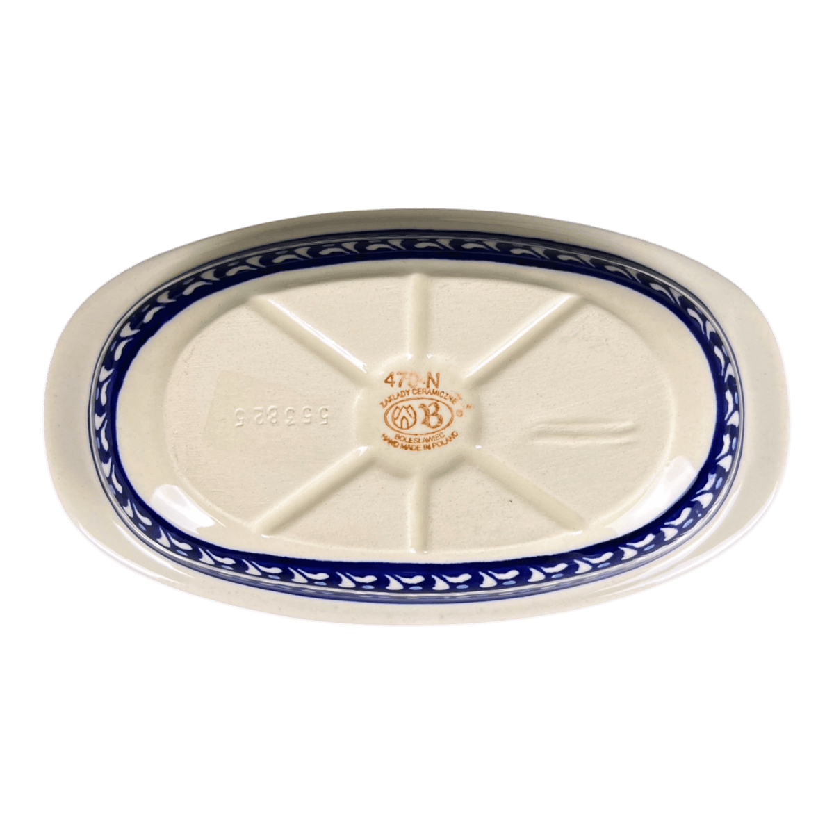 Baker, Oval, 9" x 4.5" in "Mosaic Blues" by Zaklady | Y227A-D910