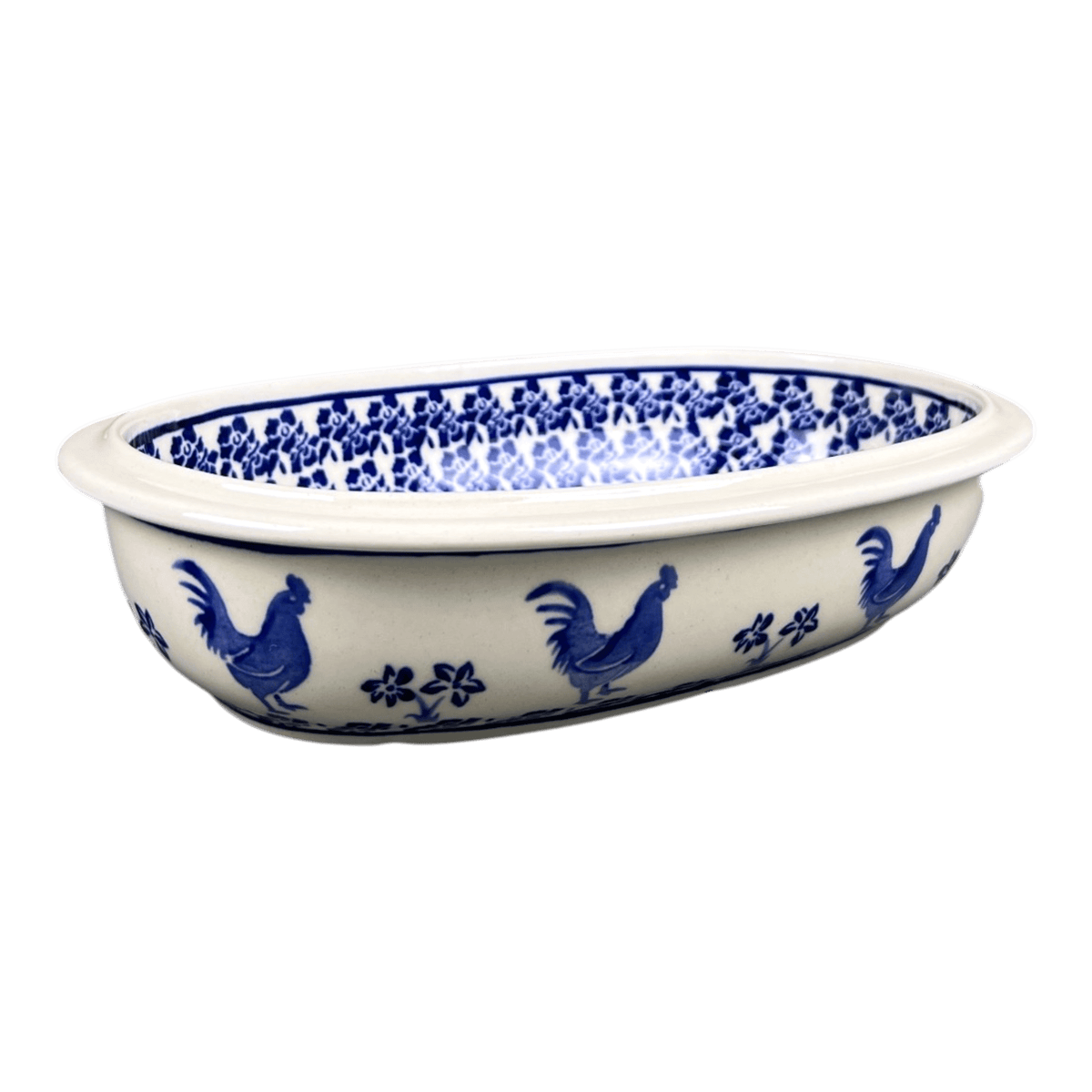 Baker, Oval, 10" x 6.5" in "Rooster Blues" by Zaklady | Y278A-D1149