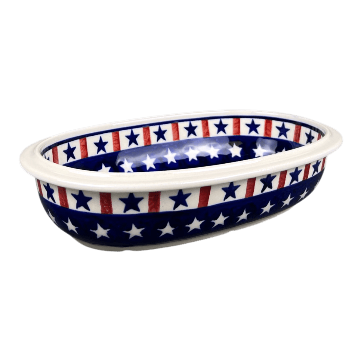 Baker, Oval, 10" x 6.5" in "Star Spangled" by Zaklady | Y278A-D927