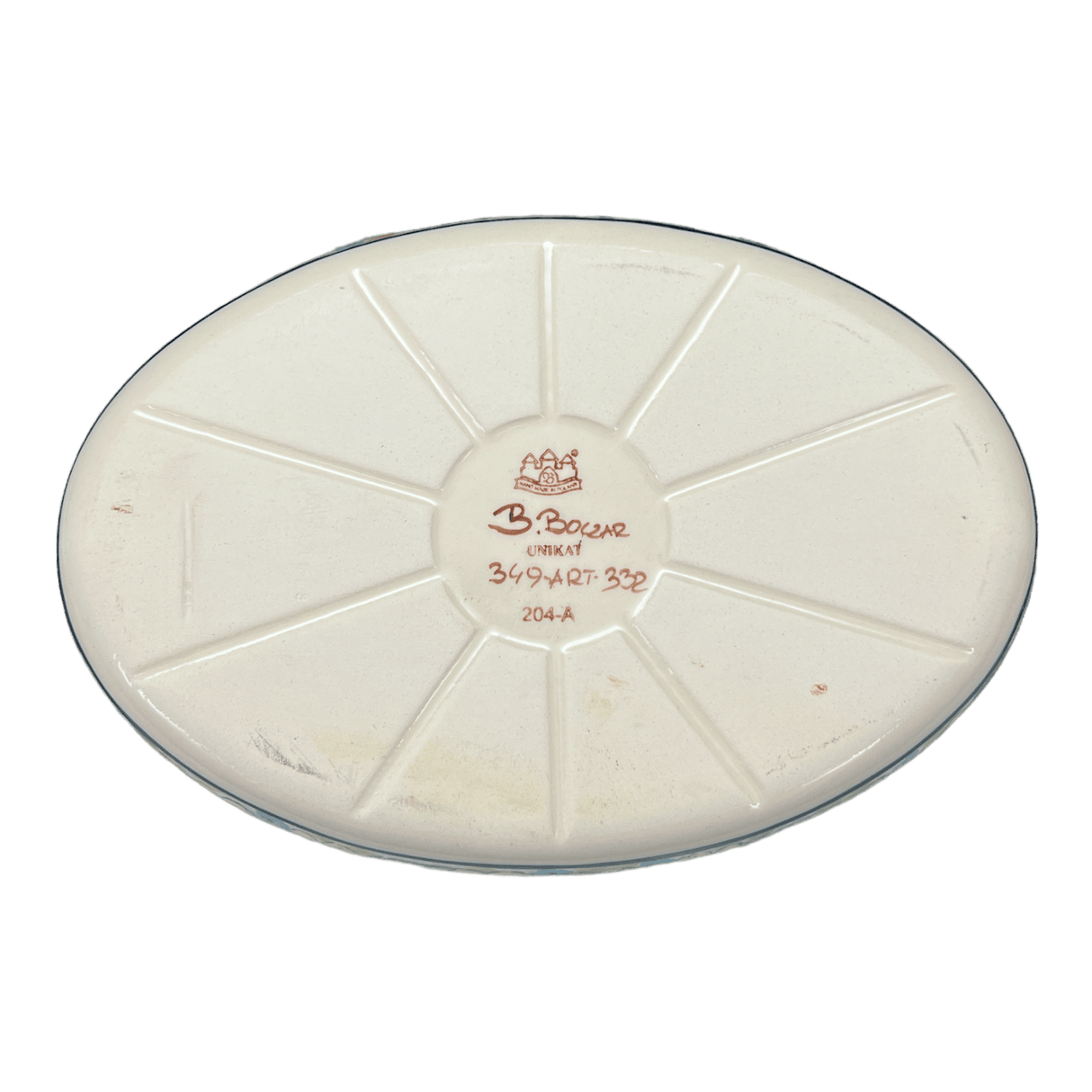 Baker, Oval, 11" x 7.5" in "Sunny Meadow" by Zaklady | Y349A-ART332