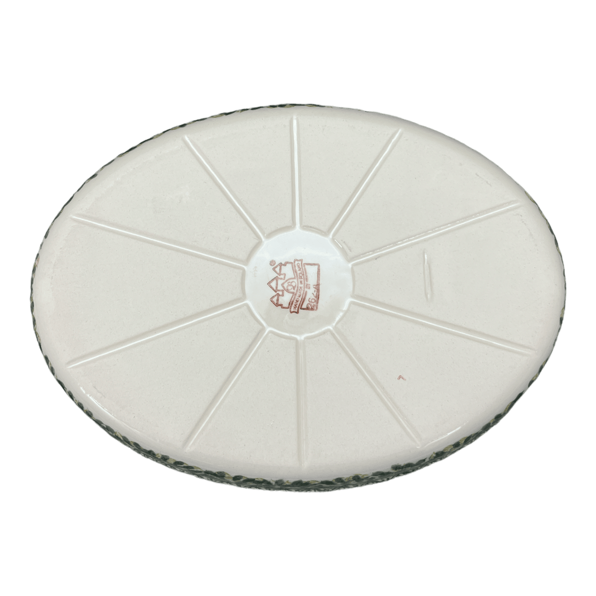Baker, Oval, 12.25" in "Floral Swallows" by Zaklady | Y350A-DU182