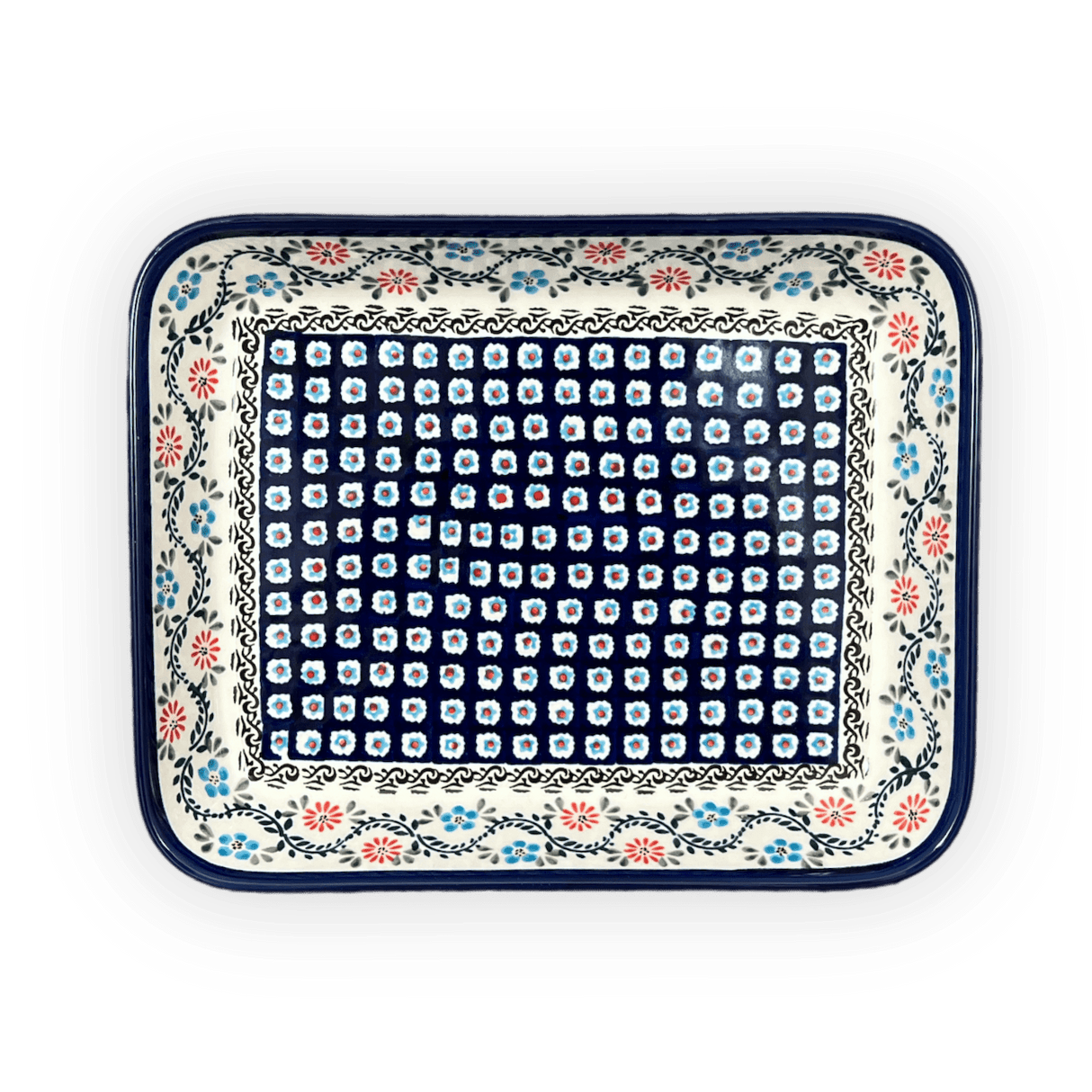 Baker, Rectangular, 9" x 11.75" in "Climbing Aster" by Zaklady | Y371A-A1145A