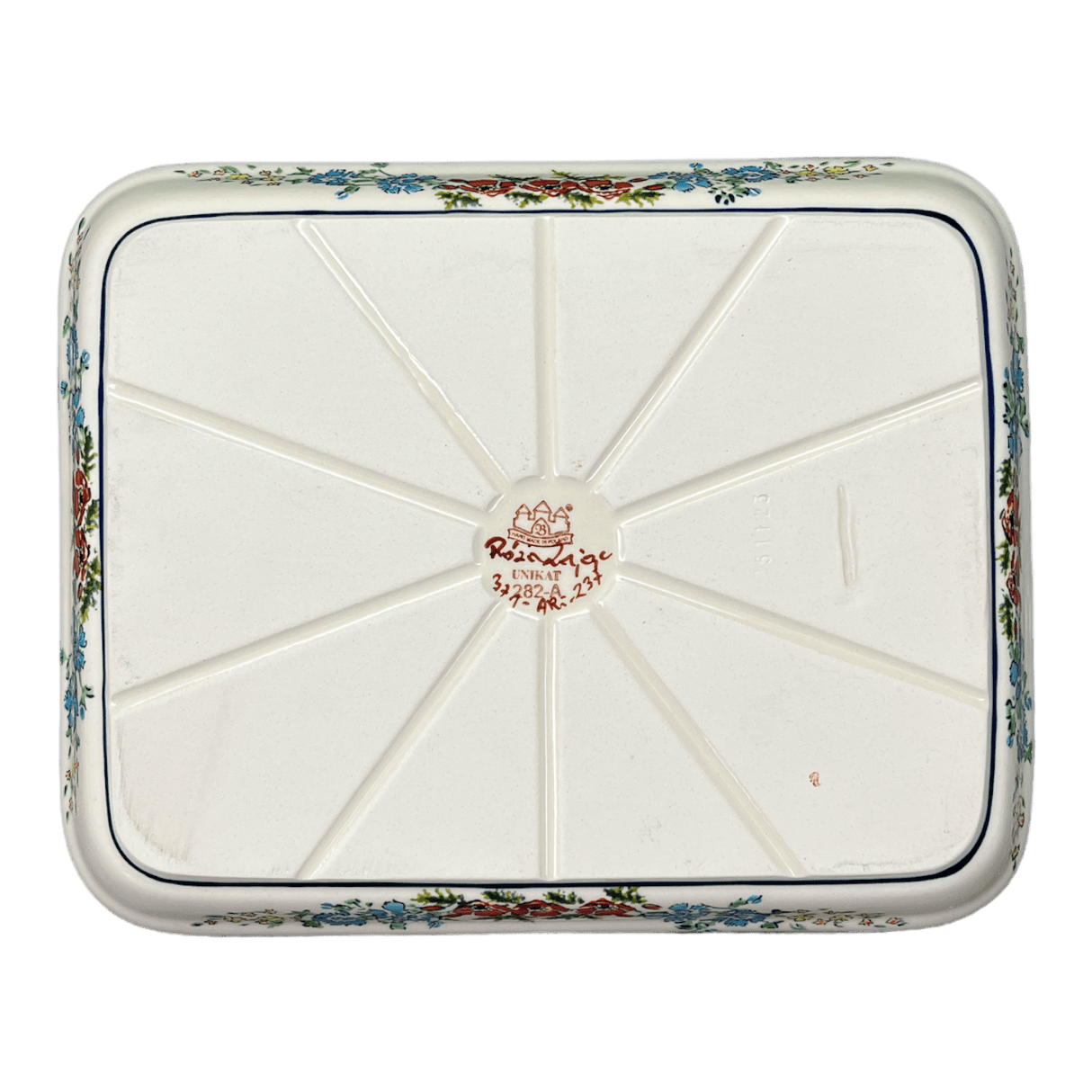 Baker, Rectangular, 9" x 11.75" in "Floral Crescent" by Zaklady | Y371A-ART237