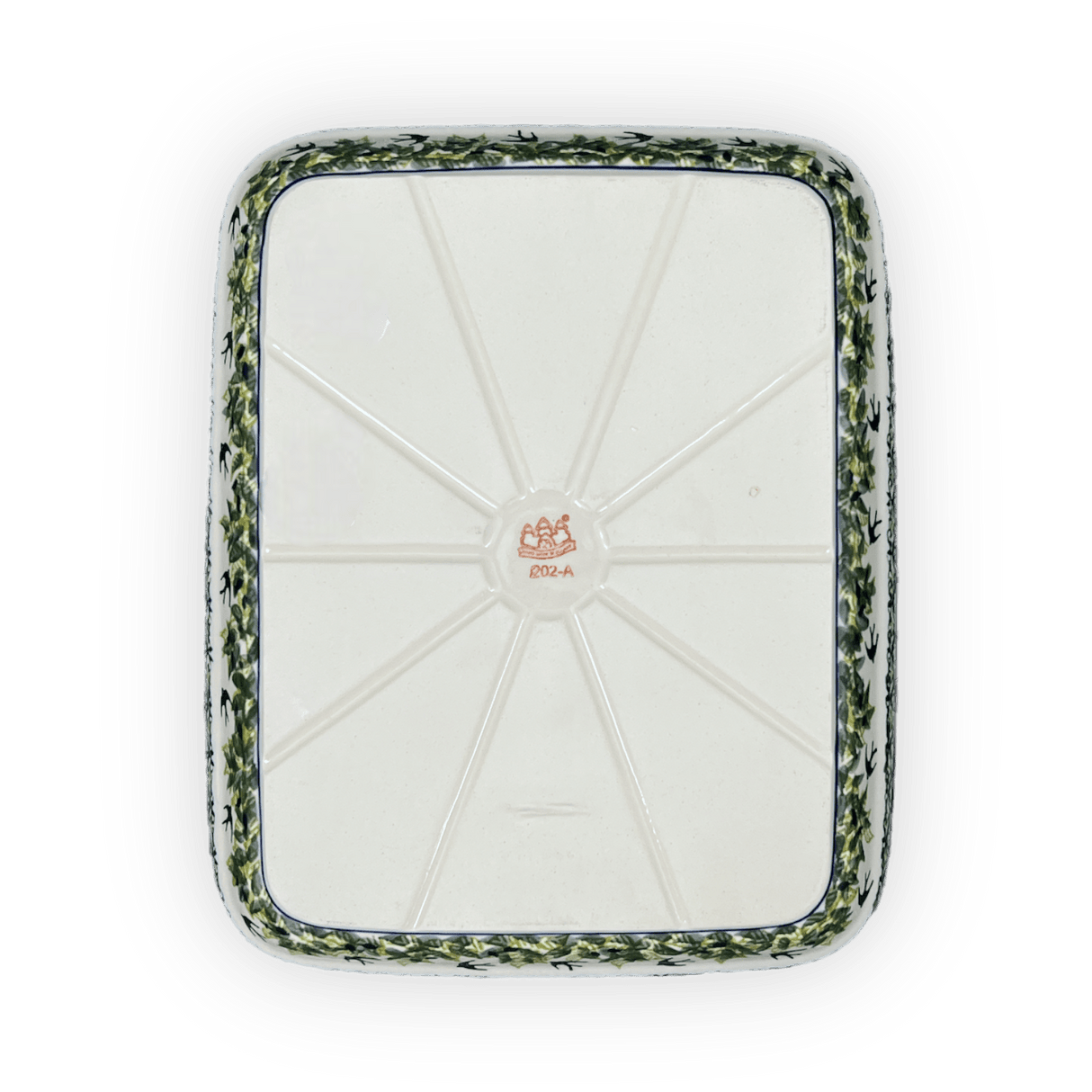 Baker, Rectangular, 9" x 11.75" in "Floral Swallows" by Zaklady | Y371A-DU182