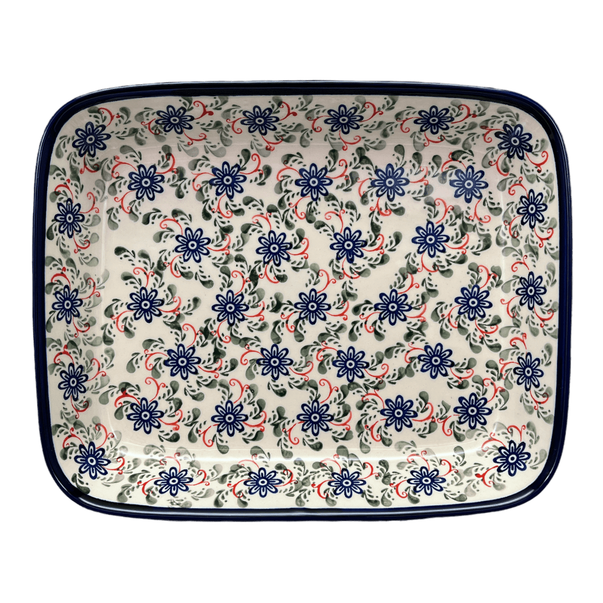 Baker, Rectangular, 10.5" x 13" in "Swirling Flowers" by Zaklady | Y372A-A1197A