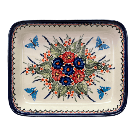 Baker, Rectangular, 10.5" x 13" in "Butterfly Bouquet" by Zaklady | Y372A-ART149