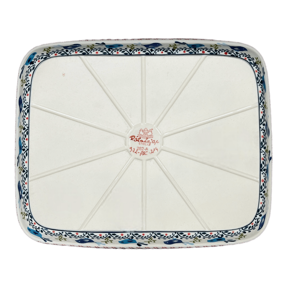 Baker, Rectangular, 10.5" x 13" in "Circling Bluebirds" by Zaklady | Y372A-ART214