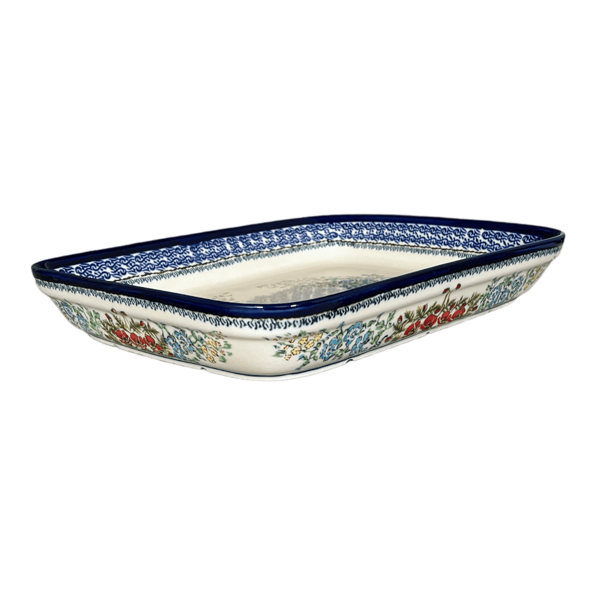 Baker, Rectangular, 10.5" x 13" in "Floral Crescent" by Zaklady | Y372A-ART237