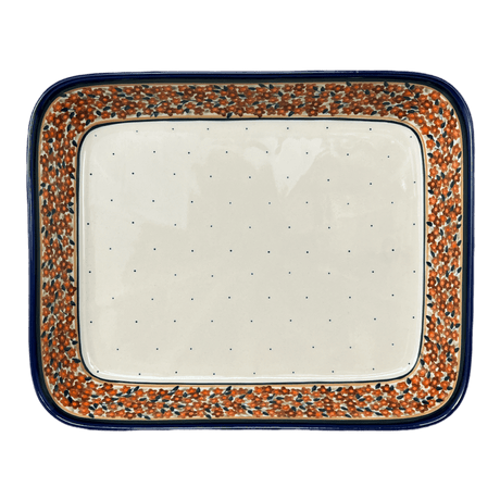 Baker, Rectangular, 10.5" x 13" in "Orange Wreath" by Zaklady | Y372A-DU52
