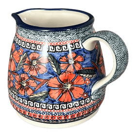 Polish Pottery 1.2L Pitcher (Exotic Reds) | Y463-ART150 Additional Image at PolishPotteryOutlet.com