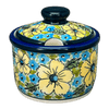 Polish Pottery 4" Sugar Bowl (Sunny Meadow) | Y698-ART332 at PolishPotteryOutlet.com