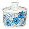 Polish Pottery Zaklady 4" Sugar Bowl (Something Blue) | Y698-ART374 at PolishPotteryOutlet.com