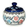 Polish Pottery Zaklady Small Bubble Sugar Bowl (Climbing Aster) | Y729-A1145A at PolishPotteryOutlet.com