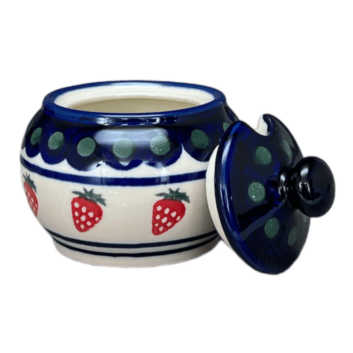 Bowl, Round, Bubble, Sugar Bowl, Small, 3.5" in "Strawberry Dot" by Zaklady | Y729-A310A