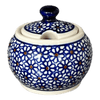 Polish Pottery Zaklady Small Bubble Sugar Bowl (Ditsy Daisies) | Y729-D120 at PolishPotteryOutlet.com