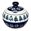 Polish Pottery Zaklady Small Bubble Sugar Bowl (Floral Pine) | Y729-D914 at PolishPotteryOutlet.com