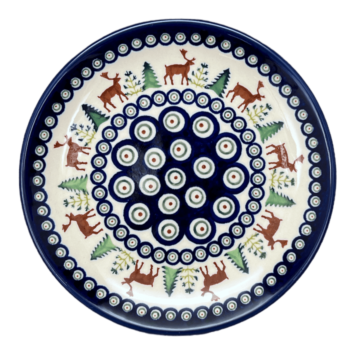 Plate, Round, Dessert, 7.75" in "Evergreen Moose" by Zaklady | Y814-A992A